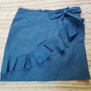 A jean imitation skirt